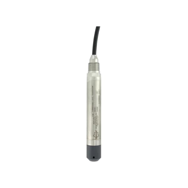 Submersible level transmitter, range 5m wc, 10m polyurethane cable length.